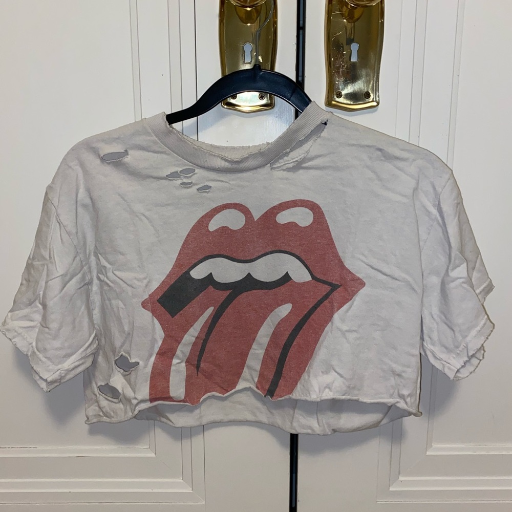 Rolling Stones Crop Top